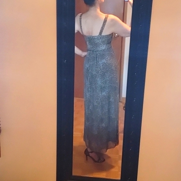 Sexy Leopard Maxi Dress! Chiffon Overlay, Fully Lined, 6 - Picture 17 of 17